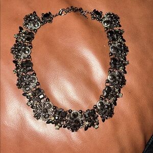 White House Black Market Black and Silver Necklace